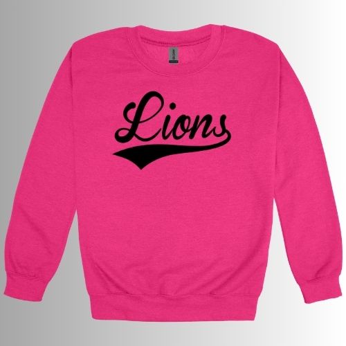 Pink Lions Crewneck