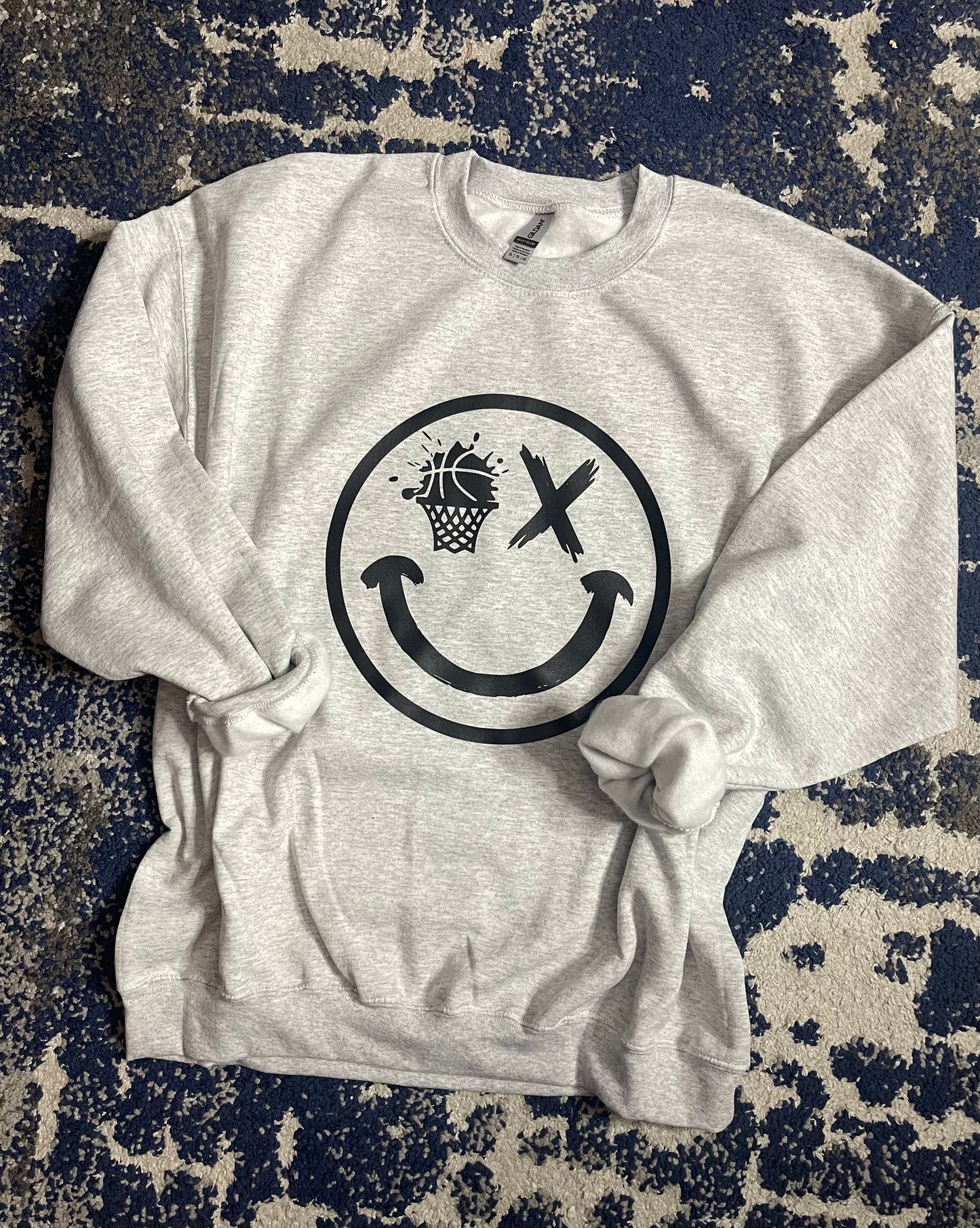 Smiley Basketball Crewneck