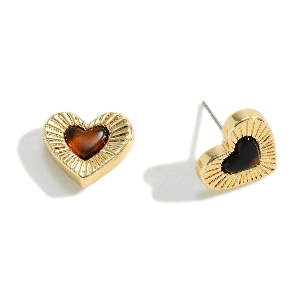 Heart Tort Studs - Free Rein on Main