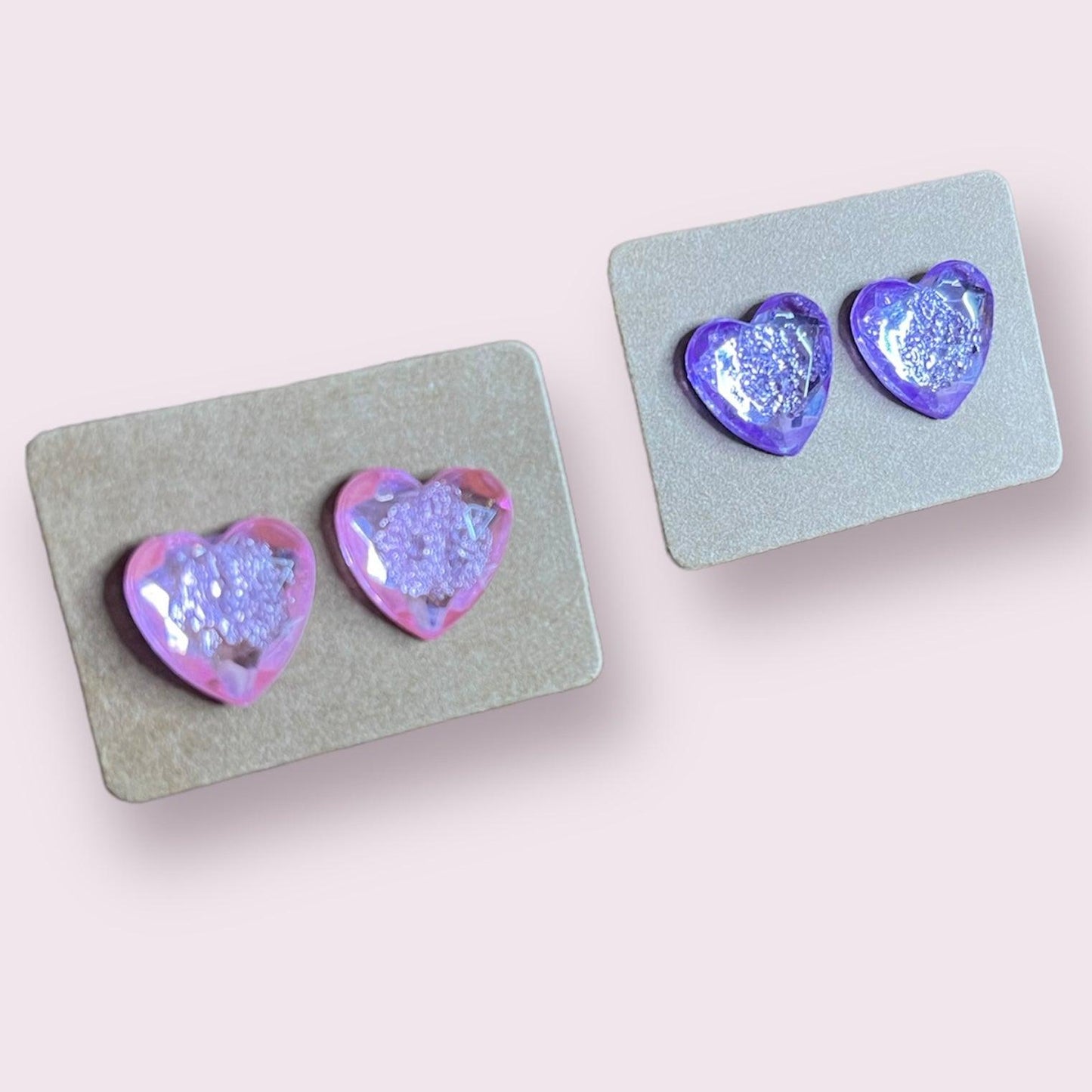 Crystal Heart Studs - Free Rein on Main