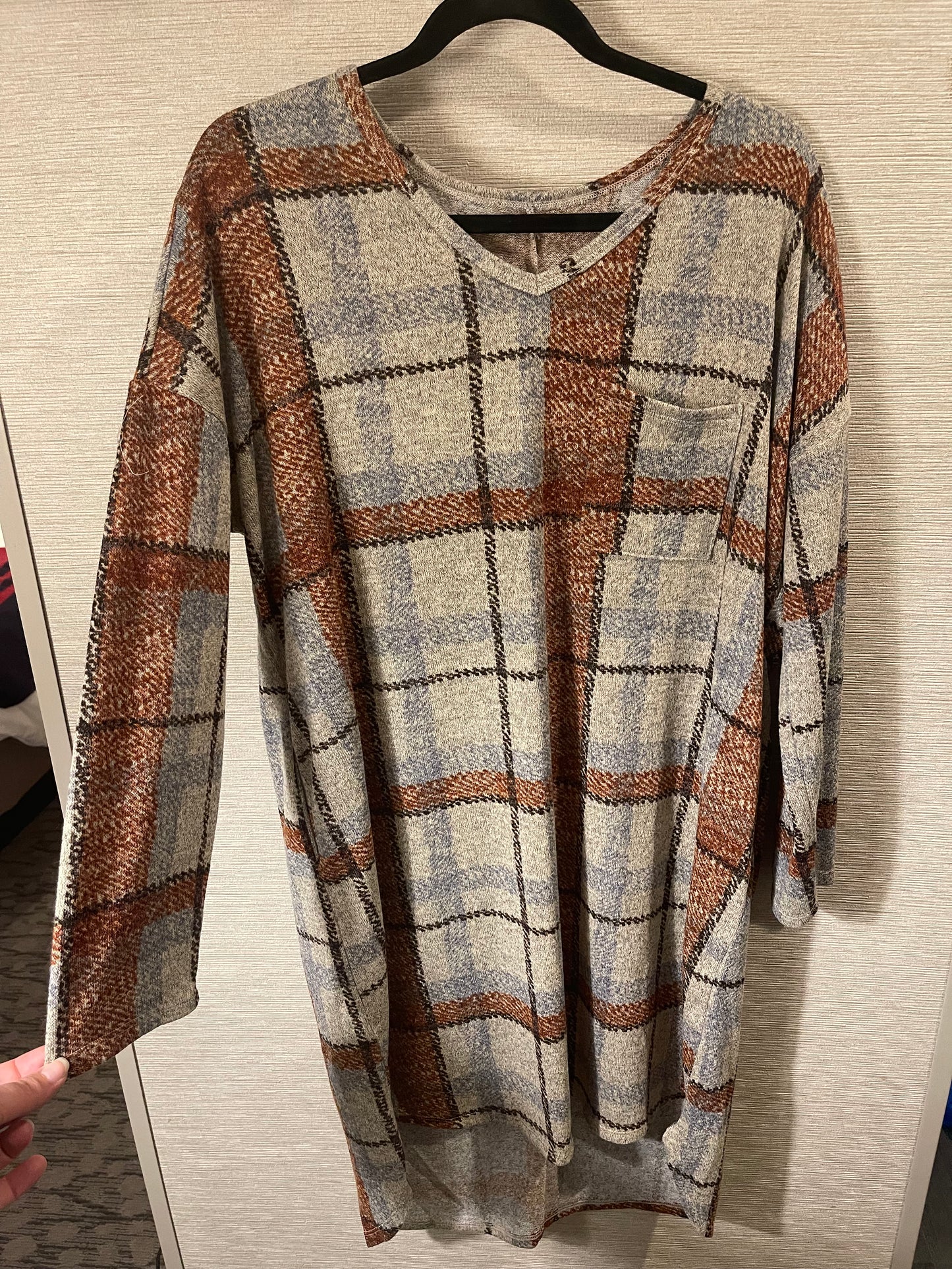 Plaid Sweater Dress